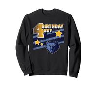 NBA Birthday Memphis Grizzlies Logo 4° Compleanno Ragazzo Felpa