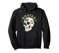 NBA Boston Celtics Dia De Los Muertos Team Sugar Skull Felpa con Cappuccio