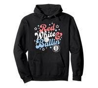 NBA Brooklyn Nets 4th of July Red White & Ballin' Felpa con Cappuccio