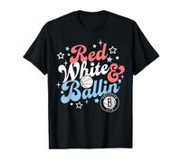 NBA Brooklyn Nets 4th of July Red White & Ballin' Maglietta