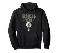 NBA Brooklyn Nets Christmas - Luci aggrovigliate Felpa con Cappuccio
