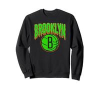 NBA Brooklyn Nets Halloween Scary Logo Felpa