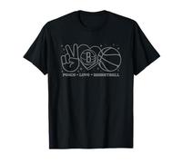 NBA Brooklyn Nets Peace Love Pallacanestro Maglietta