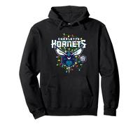 NBA Charlotte Hornets Natale Luci Vacanze Felpa con Cappuccio