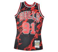 NBA Chicago Bulls Dennis Rodman 1997-98 Marmo Swingman Maglia Mitchell Ness