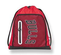 NBA, Chicago Bulls - Zaino Scuola con Coulisse, Sacca sportiva Unisex per Bambini e Ragazzi con Spallacci Anti-Soffocamento con Tasca con Chiusura ZIP, Colore Rosso - Ufficiale NBA