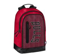 NBA, Chicago Bulls - Zaino Scuola Unisex per Bambini e Ragazzi con Spallacci Regolabili e Retro Imbottito, Chiusura Principale e Tasca Frontale con ZIP - Ufficiale NBA