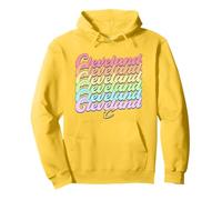 NBA Cleveland Cavaliers Rainbow Pride Stack in Colori Pastello Felpa con Cappuccio