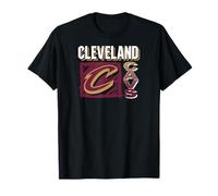 NBA - Cleveland Cavaliers Scribble Square Nero Maglietta