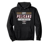 NBA Compleanno New Orleans Pelicans Il Mio Logo di Compleanno Felpa con Cappuccio