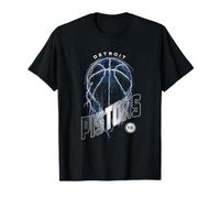 NBA Detroit Pistons Lightning Bolt Basket Logo Maglietta