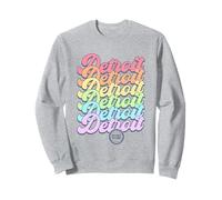 NBA Detroit Pistons Rainbow Pride Stack in Colori Pastello Felpa