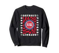 NBA Detroit Pistons - Scacchiera Wave in Stile retrò Felpa
