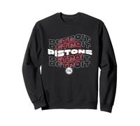 NBA Detroit Pistons Wave Outline Team Logo Felpa