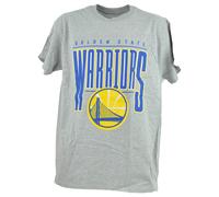 NBA D'Oro Stato Warriors Grigio Manica Corta Girocollo Adulti T-Shirt Tee