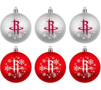 NBA Houston Rockets Pallina Per 6-teiliges Ornamento Set Albero Natale Sfera