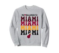 NBA Il Mio Cuore appartiene a Miami Heat Logo Stack Felpa