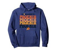 NBA Il Mio Cuore appartiene a Phoenix Retro Wave Stack Felpa con Cappuccio