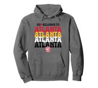 NBA Il Mio Cuore appartiene al Logo Atlanta Wave Stack Felpa con Cappuccio