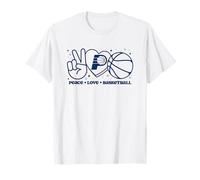 NBA Indiana Pacers Peace Love Pallacanestro Maglietta