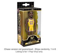 NBA Legends: Magic Johnson 5" in vinile dorato da collezione Chase spedisce 1 in
