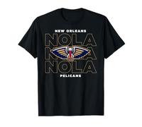 NBA - Logo New Orleans Pelicans Stacked City Maglietta