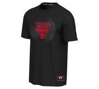 NBA Maglietta Nera con Grafica Chicago Bulls