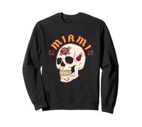 NBA Miami Heat Halloween Teschio Floreale Felpa
