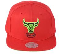 NBA Mitchell Ness Chicago Bulls Originale Per Rosso Visiera Piatto Bill Cappello