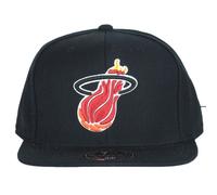 NBA Mitchell Ness G202M Miami Heat Nero Strutturato Adulti Aderente 7 1/2 Hat