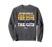 NBA My Heart Belongs To The City Warriors Logo Stack Felpa