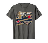 NBA New Orleans Pelicans 4th Birthday Boy Stars Logo Maglietta