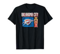 NBA - Oklahoma City Thunder Scribble Square Nero Maglietta