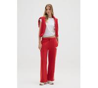 NBA, Pantaloni In Misto Cotone Rossi Regular Fit Con Stampa Chicago Bulls, Donna, Rosso, Taglia: L