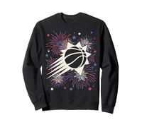 NBA Phoenix Suns 4th of July Team Logo And Fireworks Felpa