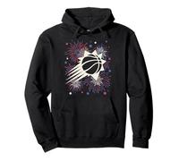 NBA Phoenix Suns 4th of July Team Logo And Fireworks Felpa con Cappuccio