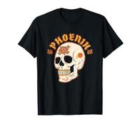 NBA Phoenix Suns Dia De Los Muertos Team Sugar Skull Maglietta