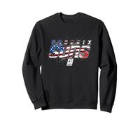 NBA Phoenix Suns Used Bandiera Americana Felpa