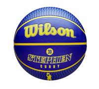 Wilson, NBA Player Icon Outdoor Curry Unisex-Adult, Blu/Giallo, 7