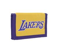 NBA - Portafoglio Ufficiale NBA, con Chiusura a Strappo, Tasca Interna per Monete e Piccoli Oggetticon Zip, Ideale per Riporre Banconote e Cards, 13x9x1,5 cm