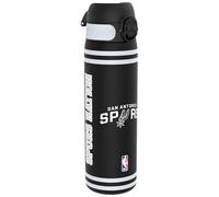 NBA San Antonio Spurs Borraccia a Prova di Perdite, 500ml, Facile da Aprire, Serratura Sicura, Lavabile in Lavastoviglie, Senza BPA, Maniglia per il Trasporto, Adatta a Portabicchieri, Facile Pulizia