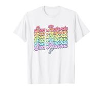 NBA San Antonio Spurs Rainbow Pride Stack in Colori Pastello Maglietta