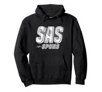NBA San Antonio Spurs Type Stack Logo Felpa con Cappuccio