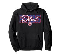 NBA - Script Blockletter Detroit Pistons Felpa con Cappuccio