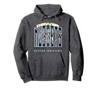 NBA Ufficiale Denver Nuggets Block City Hill Felpa con Cappuccio