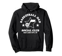 NBA Utah Jazz Father's Day Basketball Dad Social Club Felpa con Cappuccio