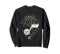 NBA Utah Jazz luci Natalizie Logo Vacanza Felpa