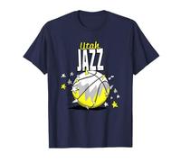 NBA Utah Jazz Pallacanestro Doodle Stars Maglietta