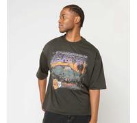 NBA Washed Graphic Tee Los Angeles Lakers grigio S