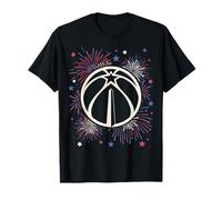 NBA Washington Wizards 4th of July Team Logo And Fireworks Maglietta